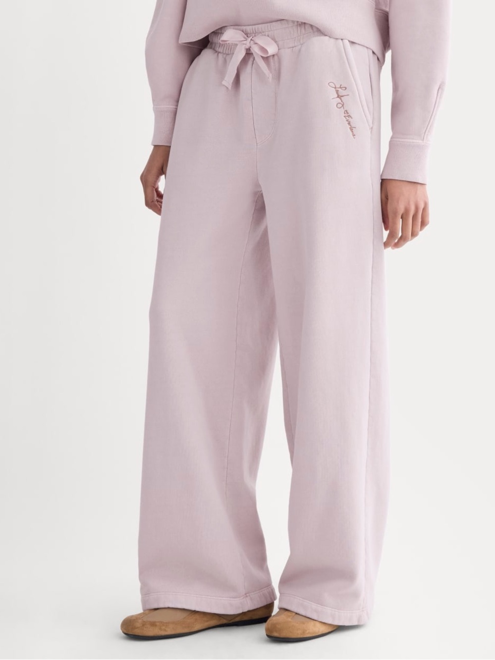 Everlane x The Laufey Foundation NWT Wide Leg Sweatpant Burnished Lilac Medium